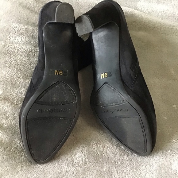 Franco Sarto suede black  bootie 9 - Picture 4 of 6